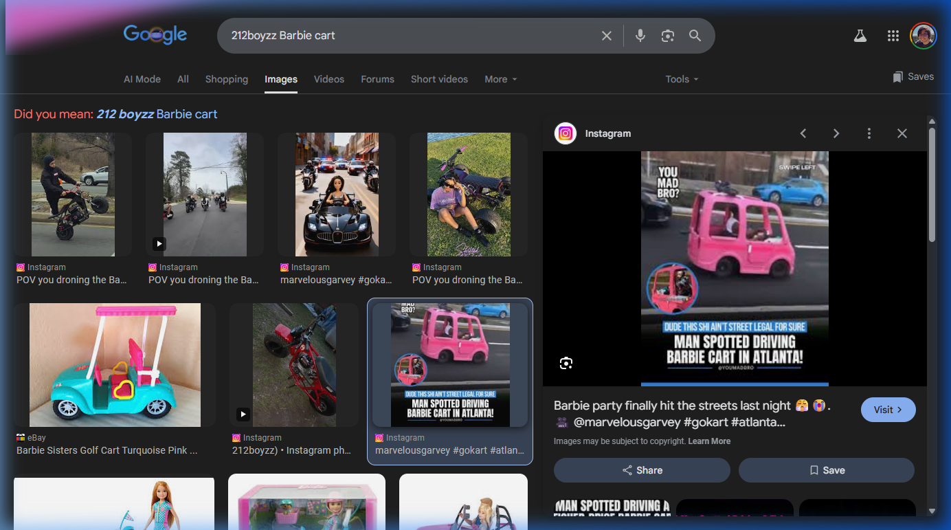 The Barbie Cart Go-Kart